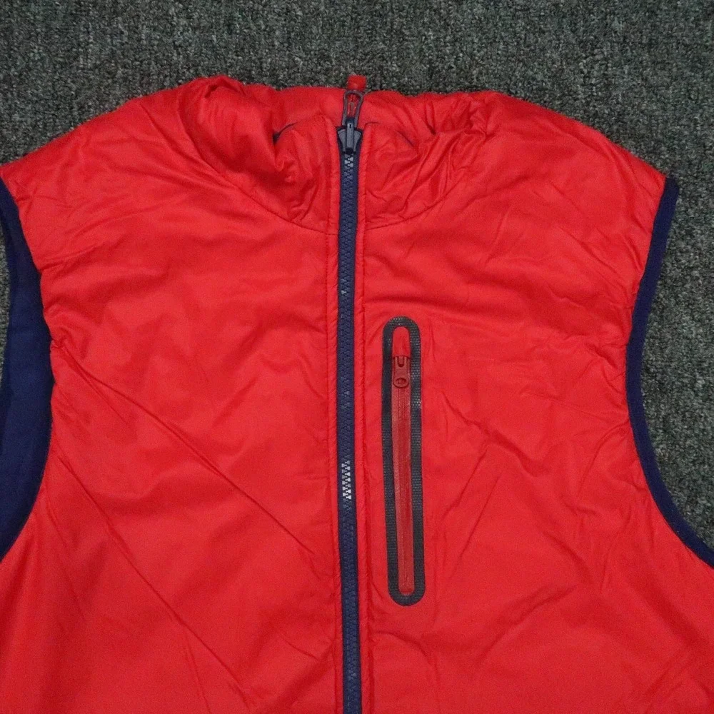 Vineyard Vines Vest Mens Small Blue Red Spinnaker Full Zip Reversible‎ Preppy